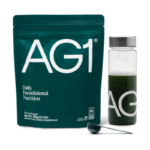 AG1 Greens Powder Supplement | Improve Gut Health | Multivitamin, Probiotic, Gluten Free, Vegan and Keto Friendly | Shaker & Scoop Included | 75 Vitamins (Athletic Greens), Classic Formula