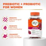 Align Probiotic, Women's Dualbiotic, Womens Probiotic Gummies, Prebiotics and Probiotics for Women, with Cranberry for Urinary Tract Health*, Cranberry Flavor, 50 Gummies - Image 2