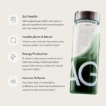 AG1 Greens Powder Supplement | Improve Gut Health | Multivitamin, Probiotic, Gluten Free, Vegan and Keto Friendly | Shaker & Scoop Included | 75 Vitamins (Athletic Greens), Classic Formula - Image 4