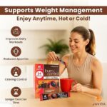 Javita Burn + Control Instant Coffee – Smooth Arabica, Robusta Blend with Garcinia & Yerba Mate – Supports Metabolism & Daily Energy – Convenient Slim-Style Coffee Mix (1 box/24 serv.)