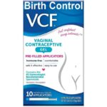 VCF Vaginal Contraceptive Gel Prefilled Applicators with Spermicide, 1 Box of 10 Prevents Pregnancy, Nonoxynol-9 Kills Sperm on Contact, Hormone-Free, Easy to Use, VCF Works Instantly. 10 Total