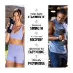 Force Factor Creatine Monohydrate Gummies, 5g Dose for Men & Women to Support Muscle, Strength, Recovery, Cognitive Health & Memory, Blue Raspberry, 150 Gummies - Image 4