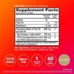 Megared Omega-3 Fish & Krill Oil Supplement 900mg - MegaRed Advanced 4in1, 60 softgels, 2x More Omega-3, Heart, Joint, Brain and Eye Supplement, Red, 60 Count - Image 2
