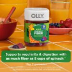 OLLY Kids Friendly Fiber Gummy Supplement, 3g Prebiotic Fiber FOS, Berry Flavored, 50ct - Image 2