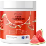 Rosabella Electrolyte Drink Powder – Watermelon – Sugar-Free Hydration Drink Mix – Electrolytes Powder with Sodium, Potassium, Magnesium, Calcium – Travel Jar – 30 Servings (5.6 oz)