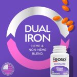 Feosol Complete Iron Supplement Caplets, Bifera Iron for High Absorption, Heme and Non-Heme Dual Action Minimizes Side Effects, 1 Per Day, for Energy and Immune System Support, Made in USA, 30 Count - Image 2