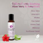 Sliquid Organics Water-Based Lube, Travel Size - Aloe Vera Leaf Infused with Organic Oils & Botanicals, Natural Lubricating Gel for Women/Men/Couples, Unscented, 2 Fl Oz - Image 3