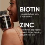 Black Girl Vitamins Hair, Skin & Nails Gummies - Biotin, Zinc, Vitamin A & E - 60 Count - Image 4