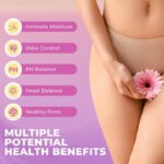 Feminine Probiotics Gummies for Women, Vaginal Probiotics with Slippery Elm,Prebiotics & Probiotics Supports pH Balance,Immune Health, Vegan, Non-GMO, Pineapple Flavor,60 Gummies 1 Pack - Image 4
