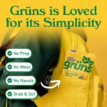 Gruns Kids Vitamin Super Greens Gummies, Made with 60 Organic Ingredients, 21+ Vitamins & Minerals, Prebiotics, Adaptogens, Spirulina & Chlorella, Ages 2+, 3 Servings - Image 3