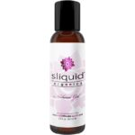 Sliquid Organics Water-Based Lube, Travel Size - Aloe Vera Leaf Infused with Organic Oils & Botanicals, Natural Lubricating Gel for Women/Men/Couples, Unscented, 2 Fl Oz