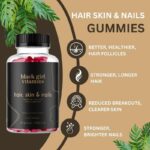Black Girl Vitamins Hair, Skin & Nails Gummies - Biotin, Zinc, Vitamin A & E - 60 Count - Image 3