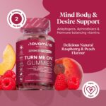 Novomins Libido Turn Me On Raspberry & Peach Flavoured 60 Gummies