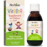 HERBION Naturals Vitality Supplement for Children, Promotes Growth and Appetite, Relieves Fatigue, Improves Mental & Physical Performance, for Kids 1 Year & Above, 5 Fl Oz (Pack of 1)